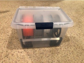 lourde 20qt filament boîte sèche 3d de l'imprimante accessoires déshydratant titulaire dessicant drybox support bobine protéger la silice gel contenant 3d print model - Mito3D