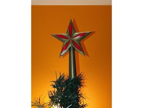 árbol de navidad estrellas etoile españa noel decoración adorno 3d print model - Mito3D
