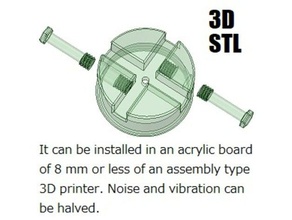 les vibrations de la suppression l'amortisseur 3d l'imprimante pièces L'imprimante du bruit réduction 3d print model - Mito3D