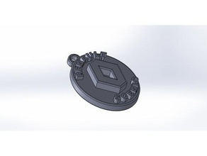 renault scenic trousseau de clés porte-clés 3d print model - Mito3D