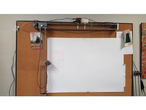 wall-mounted 4xidraw art tools plotter vertical 3d print model - Mito3D