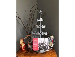 christmas card display decor decorations tree 3d print model - Mito3D