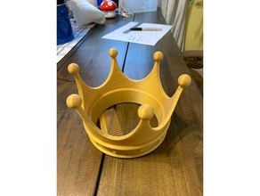 crown built-in comb props princess 3d print model - Mito3D