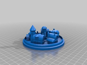 christmas town small printers repaired version other 3d print model - Mito3D