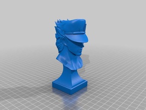 jotaro kujo jojos tuhaf macera stardust Haçlılar büstü heykeller 3d print model - Mito3D