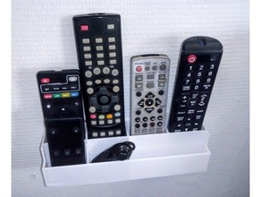 tv remote wall mount household supplies android apple big fernbedienung gamepad halterung hanseatic philips samsung small television show wand 3d print model - Mito3D
