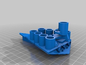 star destroyer menorá esculturas 3d print model - Mito3D
