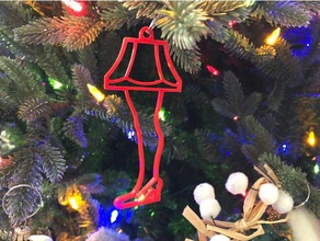 christmas story leg lamp ornament decor 3d print model - Mito3D