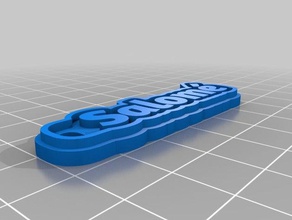 salom&eacute 3 i portachiavi personalizzato 3d print model - Mito3D