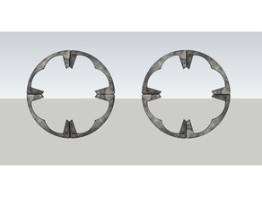 escudo da guarnição de ferro adereços cosplay prop viking 3d print model - Mito3D
