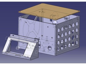 lerdge caso ventilador de 120mm 3d impresión 3d print model - Mito3D
