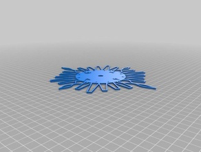 ma conception sur mesure votre propre rayon de soleil l'horloge décor 3d print model - Mito3D