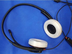 fusion 360 earpad audio fusion360 headphones headphone plantronics 3d print model - Mito3D