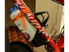 bikepacking nalgene holder sport outdoors bicycle bottle mount 3d print model - Mito3D