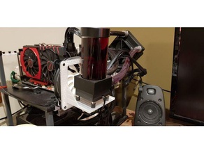 ek xres ddc pompa monte 120mm fan120mm fan fori computer 3d print model - Mito3D