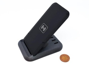 toms samsung s9+ Diğerleri qi şarj standı galaxy mobil telefon tutucu cep telefonu sahibi 3d print model - Mito3D