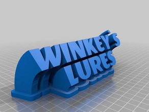 winkeys lockt sweeping-2-Zeile name der Platte office angepasst 3d print model - Mito3D