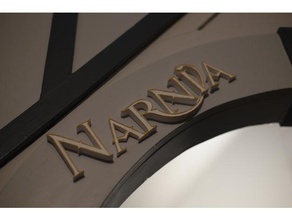 3d le monde de narnia signe des signes les logos lettres conte fées la police amusant enfants panneaux signalisation histoire 3d print model - Mito3D