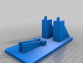 einfache desktop-Katapult - Spielzeug Spiele launcher 3d print model - Mito3D