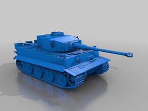 deutscher tiger Modelle ww2 Deutsch tank 3d print model - Mito3D