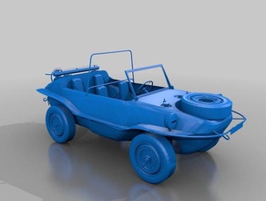 schwimmwagen modelos ww2 alemão 3d print model - Mito3D
