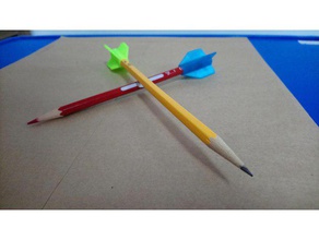 rocket pencil top gadgets 3d print model - Mito3D