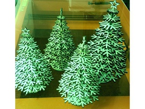 lasercut árbol de navidad decoración inkscape nsfw 3d print model - Mito3D