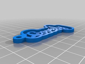 schön Schlüsselanhänger angepasst 3d print model - Mito3D