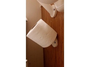 toilet paper wall peg standard 10cm bathroom holder mount 3d print model - Mito3D