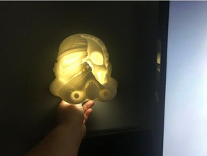 storm trooper skull sconce decor 3d print model - Mito3D