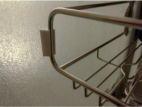 rack pára-choques simplehuman sobre-porta transportador do chuveiro casa de banho 3d print model - Mito3D