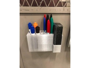 dry erase marker eraser holder small organization 3d print model - Mito3D