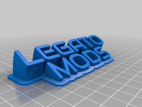 legato mods nameplate remix office customized 3d print model - Mito3D