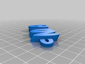 my customized iamburnys v2text name nova keychains 3d print model - Mito3D