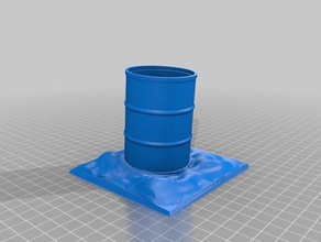 barrel decor kit sand 3d print model - Mito3D