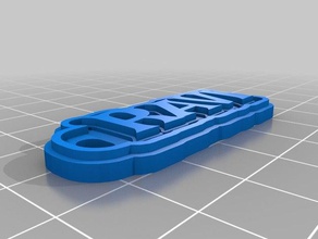 ravi i portachiavi personalizzato 3d print model - Mito3D