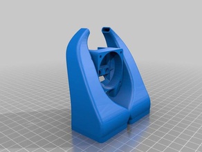 u20 çift ventilateur 3d yazıcı parçalar alfawise 3d print model - Mito3D