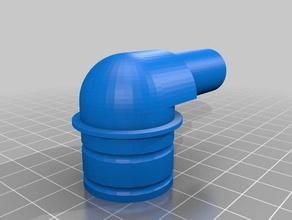 apollo 11 conector macho do tubo 3d impressão 3d print model - Mito3D