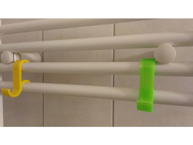 parametric radiator towel hook bathroom openscad 3D print model - Mito3D