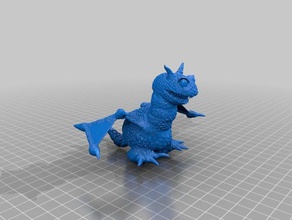 baby dragon 2 art 3d print model - Mito3D