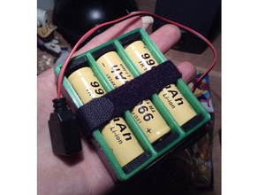 37v battery power pack l'elettronica 12v akku banca batterie caso cell le cellule il fai da te energia fuoco gadget luce lipo la sopravvivenza 3d print model - Mito3D