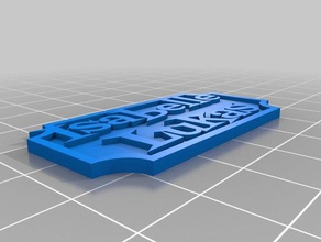 isabelle lukas sign decor customized 3d print model - Mito3D