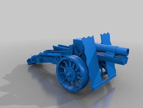 sig33 cannon models artillerie canon ww2 weapons 3d print model - Mito3D