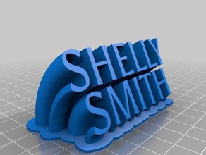 shelly smith office personalizzato 3d print model - Mito3D
