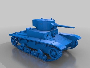 t-26 ter, parte del serbatoio modelli ww2 armi 3d print model - Mito3D