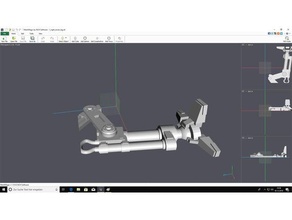 luce panzer mech gambe seperatly sculpto modello robot 3d print model - Mito3D