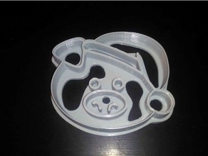 pig cookie cutter food drink 3d print model - Mito3D