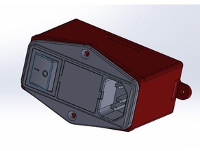 couverture delta 10c2 la prise d'alimentation de l'interrupteur du titulaire 3d l'imprimante accessoires 3d print model - Mito3D