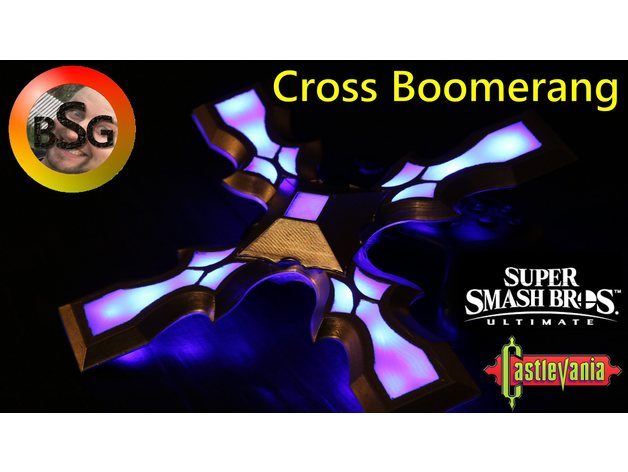 simons boomerangcross castlevaniasuper smash bros final video juegos 3D print model - Mito3D