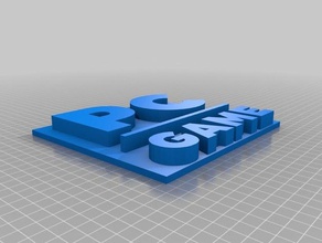 logo jeu pc hobby 3d print model - Mito3D